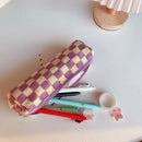 2pcs Makeup Case Knitting Makeup Bags Hit Color Toiletry Bag for Weekend Holiday