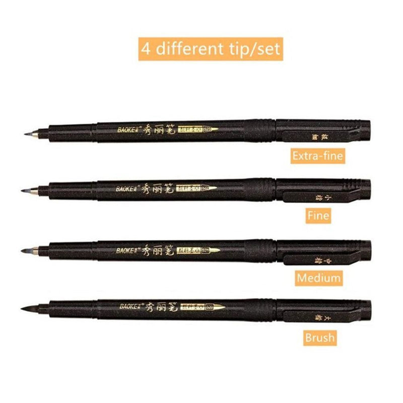 Writing Signature Calligraphy Ink Pen Drawing Brush Hand Lettering Paintbrush