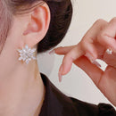 Gorgeous Christmas Crystal Snowflake Earrings Stud Drop Dangle Women Jewelry~