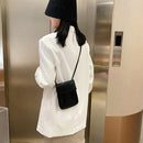 Women Mobile Phone Bag Simple PU Leather Small Wallet Messenger Shoulder Handbag