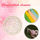 Wooden Basketball Bottom Circle Blank Hollow Crochet Basketball Wood Base for DIY Knit