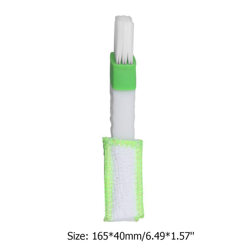 Car Dual Head Air Vent Dust Collector Console Window Blinds Cleaner Brush Newly