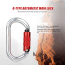 25KN O Shape Safety Auto Master Lock Carabiner Outdoor Rock Climbing Buckle