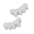 2x Toe Separator Hallux Valgus Corrector Hammer Straightener (Child White)