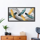 DIY Rhinestone Painting Kit Full Drill Round Diamond Mosaic Feather Room De