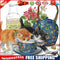 Partial Embroidery Set Needlework Cross Stitch Kit 14CT 2 Strands Kitty Art