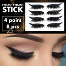 Eyelid Line Stick Reusable Self-adhesive Tape Cat Eye Makeup Supply (Black)