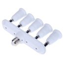 E27/E26 to 5 E27/26 Universal Conversion Socket Head for Daylight Bulbs