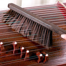 Guzheng Wood Chinese Zither Cleaning Tools Soft Bristles Piano Brush with Handle