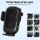Wireless Car Charger - Dual Coils Fast Charging Phone Stand for Car Accessories