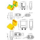 5 Pairs Amass XT90-S Connectors Male Female Plug XT90S Cover for RC Lipo Battery