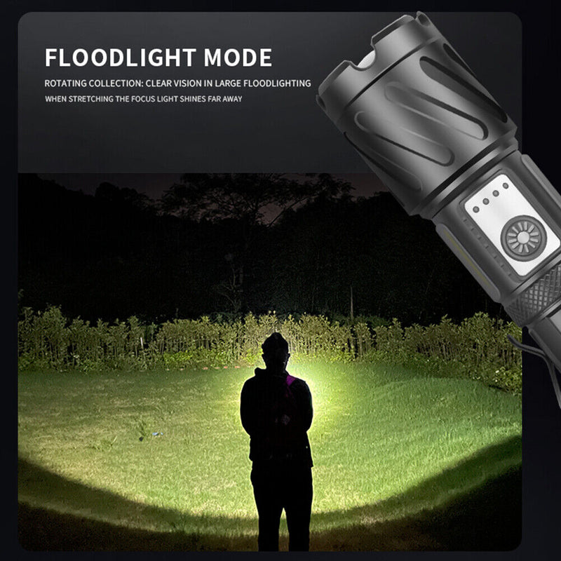 XHP160+ LED Portable 2800LM Work Flashlight Waterproof USB Rechargeable Torches