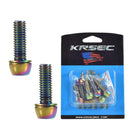 6pcs Stainless Steel MTB Bicycle Stem Screw Road Stem Riser Bolt (M6 Color)