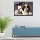 5D DIY Diamond Painting Puppy Full Drill Rhinestone Mosaic Art Picture Craft