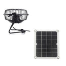 5W Solar Panel Powered Fan 6V Mini Ventilator Solar Exhaust Fan for Dog House