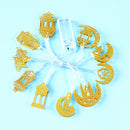 Ramadan 10 LED Moon Star Light Muslim Eid Mubarak String Decor (RGB Flash) Newly