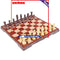 2 in 1 Chess Checkers Set, Magnetic Chess Pieces, Board Game for Family, Friends