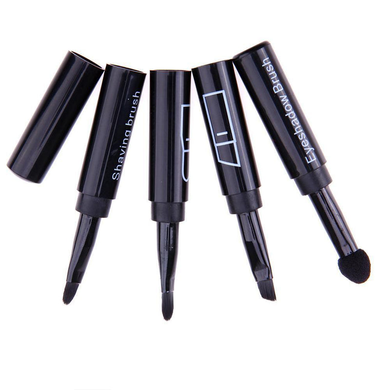 4 in 1 Portable Retractable Makeup Brush Lipbrush Eyeliner Brush for Travel