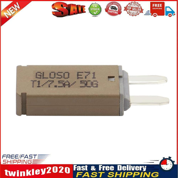 DC 14V Auto Reset Mini Circuit Breaker Blade Fuse for Car Boat(7.5A Grey) Newly