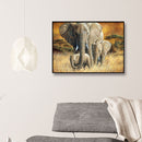 Home Decoration Grassland Elephant DIY Full Round Drill Diamond Painting Kit
