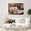 5D DIY Diamond Painting Sleeping Old Couple Full Square Drill Crafts Decorative
