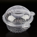 Disposable Plastic Cupcake Cases Set Cake Holders Boxes Reusable Muffin Cup