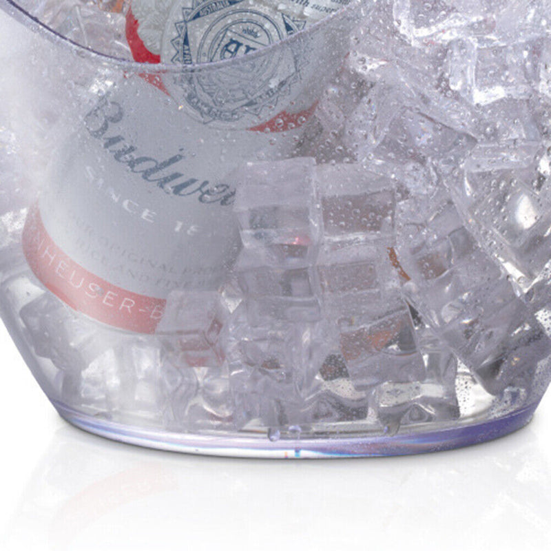 Ingot Beer Ice Bucket Bar KTV Home Wine Holder Transparent Barware (4L)