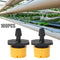 100pcs Adjustable Water Dropper Irrigation Hose Drip Head (Yellow)
