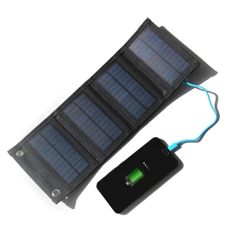 5V 6W USB Foldable Solar Panel Charger Pack Outdoors Charging Power Bank Newly