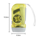 LED Hand Pressing Dynamo Flashlight Lamp Portable Hand Crank Torch (Yellow)