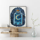5D Diamond Painting DIY Moon Luminous Bottle Full Round Drill Mosaic Art