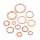 Car Engine Crush Washers Set Solid Copper Washer Flat Gasket Seal Ring