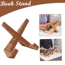 Book Stand Wooden Recipe Cookbook Holder Stand Kitchen Bookrest Display Rack_