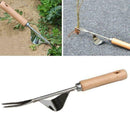 Heavy Duty Hand Weeder Weeding Weed Remover Puller Forks Metal Tool Garden E3H7