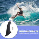 9in Surfing Tail Fin Removable Paddle Rudder Surfboard Stabilizer (Black) Newly
