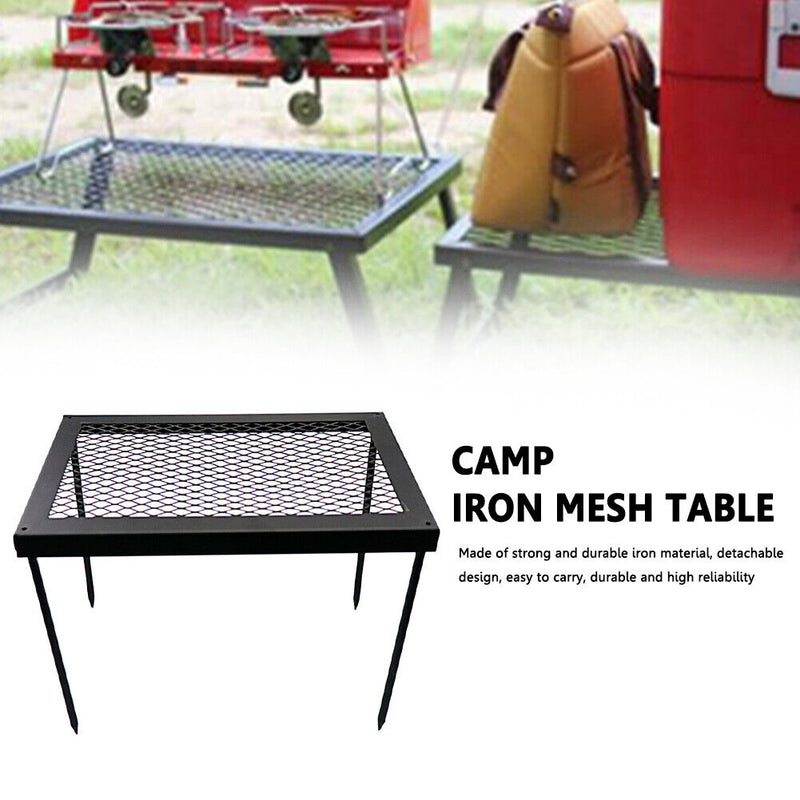 Reusable Outdoor Iron Net Table Camping BBQ Picnic Cooking Grill Mat Racks Newly