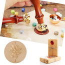 Wood Handle Paint Seal Retro Plant Pattern DIY Wax Seal Stamp Decor (C163) Newly