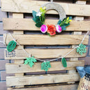 Scrapbooking Hanging Ornaments Leaves Wood Chips Wooden Slice Home Decoration