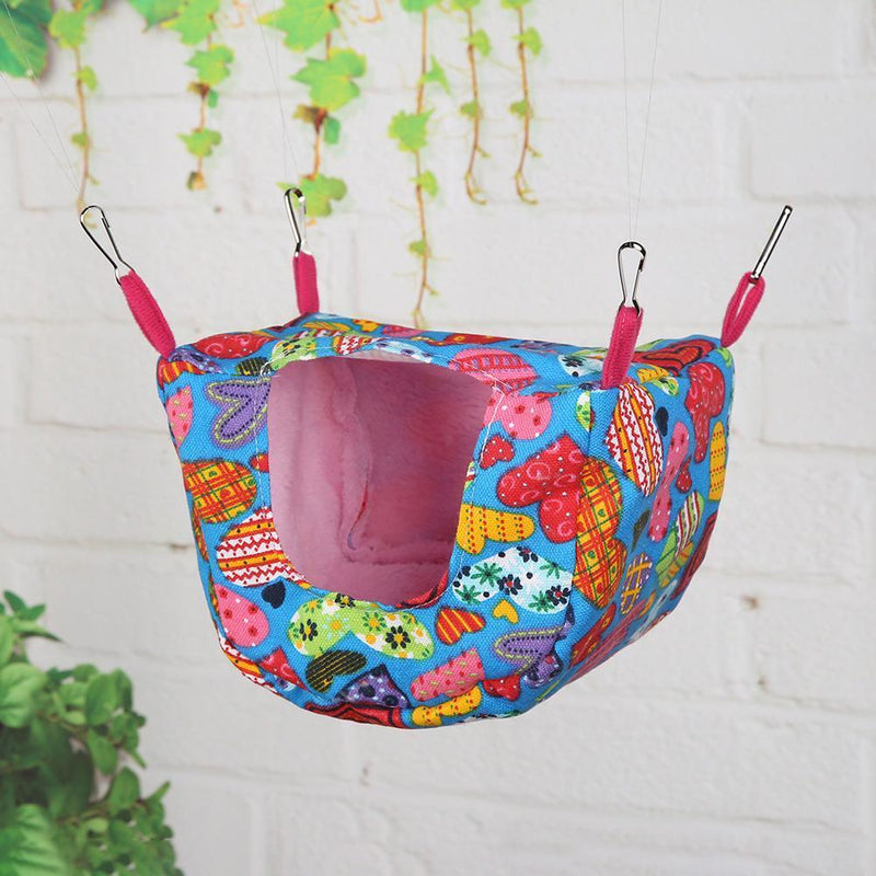 Warm Parrot Hanging Bed Birds Nest Small Pets Cage Hamster Hammock (Heart) Newly