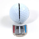 One Putt Golf Putting Alignment Aiming Tool Ball Marker with Magnetic Hat Clip