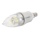 E12 5W LED SMD2835 AC85-265V Corn Bulb Screw Use Candle Light (Cold White) Newly