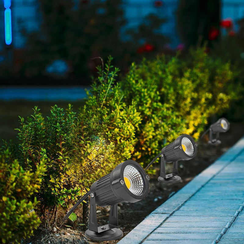 COB LED Garden Lawn Lamp Waterproof Outdoor Landscape Path Spotlights (WW) Newly