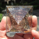 5cm Orgonite Pyramid Heal Chakra Crystal Stone Energy Orgone Generator (E) Newly