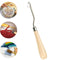 1PC Crochet Hook Wood Handle Carpet Repair Latch Crochet Needle Knitting Craft~