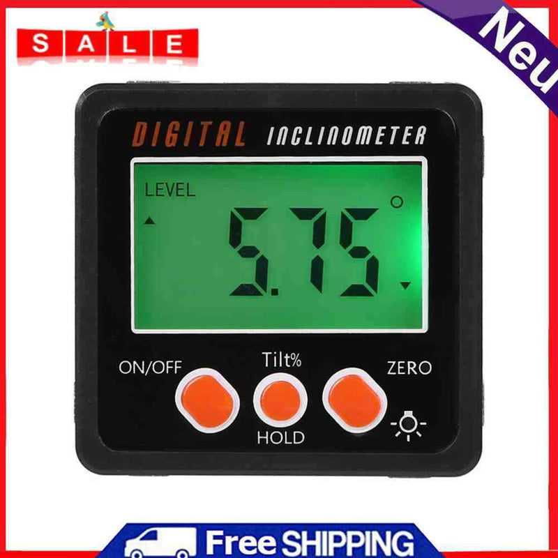 Foru-1 Digital Angle Gauge Tilt Gauge Angle Gauge Tilt Box with Magnet