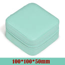 Travel Portable Zipper Mini Jewelry Box Ring Pendant Necklace Earrings Holder