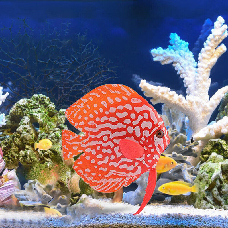 Aquarium Artificial Luminous Fish Silicone Glowing Fish Tank Decor (Red)