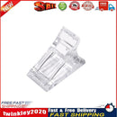 Plastic Nail Tips Clip Reusable Clear DIY Manicure Gel UV Clamp (White) Newly