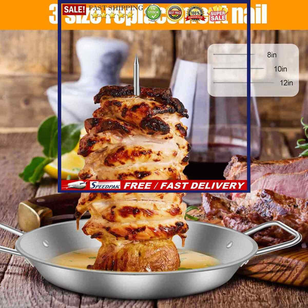 Stainless Steel Roasting Meat Spit Skewer Kitchen Supplies Meat Spit Stand