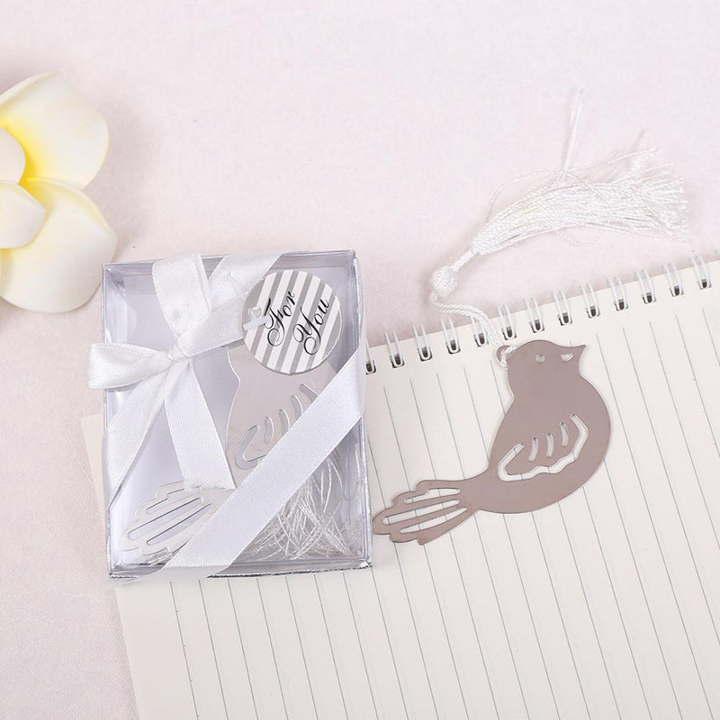 Creative Wedding Gift, Pretty Bird, Metal Tassel, Bookmarks in Action